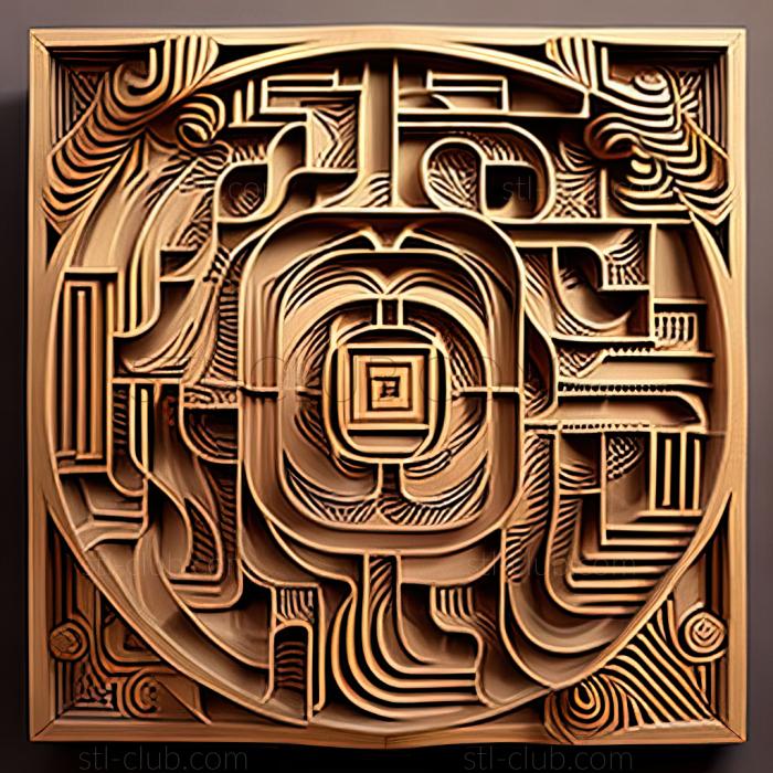 3D model st labyrinth (STL)